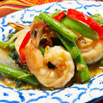 Stir-fried shrimp gapao (no rice)