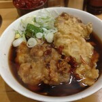 一〇そば - ひとくちとり天＆ゲソ天