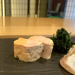 三笠鮨 - 北海道 与一のあん肝♡と浜名湖の青海苔♡