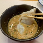 三笠鮨 - あん肝ポン酢を絡めて♡