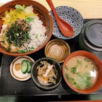 食堂 高ひろ - 【鯵なめろうとシラス丼】980円 