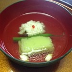 日本料理 はなの - 鱧と枝豆豆腐