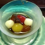 日本料理 はなの - トマト入りのあんみつ