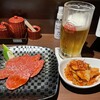 火神 - 焼き肉にはビールとキムチが良く合います。