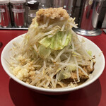 Buta Ramen Midorikawa - 濃厚ミニ、ニンニク少し、野菜マシ