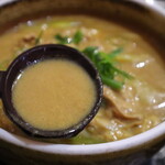 竹や - カレーうどんのスープ