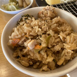 とんかつ 玉藤 - 金目鯛と高菜の炊き込みご飯