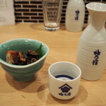Umeno Yado Onsakaba - ごろいか ＆ 燗酒（紅梅 純米）