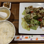 日進亭 - 回鍋肉（870円）＋ライス（？？？円）=1150円