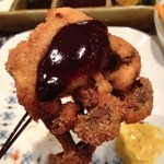 串の宝山 - 肉とエノキ