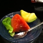 割烹 津乃 - 水菓子はスイカにメロン