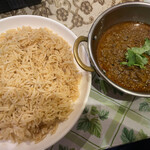 ラヒ パンジャービー･キッチン - ラヒ パンジャービー・キッチン(マトンキーマ、ブラウンライス※大)