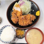 とんかつ檍 - 盛り合わせかつ定食