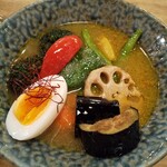 ブンガ ブンガ - （豚バラブロック）バビブロックスープカレー＆揚げ野菜+中辛