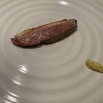 銀座 大石 - 鴨塩焼き　レモン胡椒添え