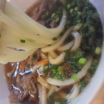 広島駅弁当 うどん - 麺はコシが無く博多のうどんみたいで好みだわ～♪