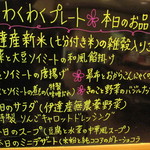 ミナハナ - この日のプレート