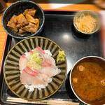 淀屋橋　うおじ - カンパチ丼