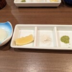 天ぷら　安住 - 付け塩など