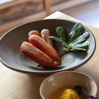 ～こだわりの自家製打ち立て「からすみ蕎麦」～