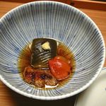 あさば - 【加茂茄子、丹羽豚、焼きとまと炊合せ】◎2013/5