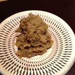 神保町 傳 - 蕗の薹と鴨の脂の和え物