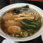 手打中華 英 - 手打中華 英(はなぶさ)(福島県白河市二番町)ラーメン 750円