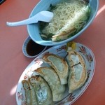 和龍 - 柳麺（中華そば）＋餃子