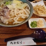たかむら - ・肉ごぼう天 780円
+大盛 100円