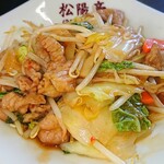 中華料理 松陽亭 - ランチ(ラーメン&ミニ肉野菜炒め＆半ライス)