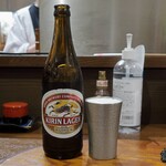 桶家乃隠居 - キリンラガー瓶ビール