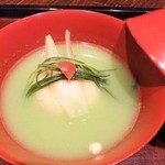 燈々庵 - ひすいすり流し新馬鈴薯まんじゅう