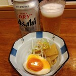 俺の中華たなか家 - 「グラス」も「スーパードライ」も冷え❄冷え❄「おつまみ」もグー(*´艸｀*)