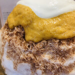 かき氷店 小桃 - キャロットケーキシロップはしっかり人参の味！