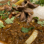 スパイスカレー あかつ亭 - ◎白菜入りポークキーマ¥990の1種盛り一択！
      ◎砂肝マサラ¥220
      ◎卵のピクルス¥110
      総計¥1.320