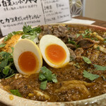 スパイスカレー あかつ亭 - ◎白菜入りポークキーマ¥990の1種盛り一択！
      ◎砂肝マサラ¥220
      ◎卵のピクルス¥110
      総計¥1.320