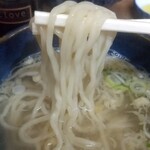 武蔵屋食堂 - 麺の感じ