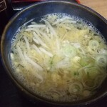 武蔵屋食堂 - 半素ラーメン