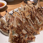 名古屋餃子製作所 - 左 名古屋餃子焼き餃子460円・右 黒豚にんにく焼き餃子550円