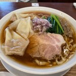 中華そば 千乃鶏 - わんたん麺（醤油）わんたん３個