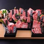 牛国屋 - 料理写真:和牛満漢全席　稀少部位18種の盛り合わせ