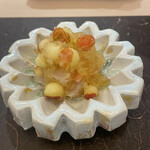 光円 - 炙り帆立リンゴ酢ジュレ