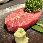 杏樹亭 岸根店 - 「本日の赤身ステーキワサビ醤油（税込¥1,80）」