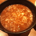 つけめん 桜坂 - スープは魚介ドロドロ系