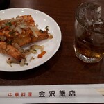 金沢飯店 - 殻付き海老の塩コショウ香り焼き　380円