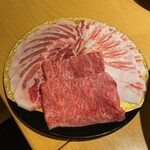 Kotobuki - 山形牛、霧島豚肩ロース、あぐー豚バラ