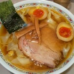 Harukiya - わんたん麺￥1,150＋煮玉子(切り玉)￥150共に税込み(R4.12.28撮影)