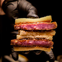 焼肉牛印 銀座店 - シャトーブリアンステーキサンド