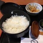 黄桜酒場 - 白ご飯、金平牛蒡