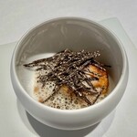 ラ クレリエール - 2022.12.  蓮根のスープ・黒トリュフ・フォワグラ・白子・セップ茸